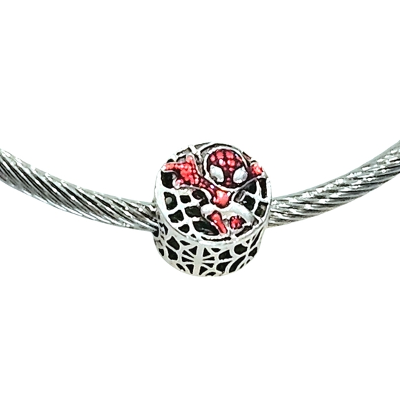 Pandora Marvel Sterling Silver 925 Spiderman Avengers Bracelet Charm - Picture 4 of 8